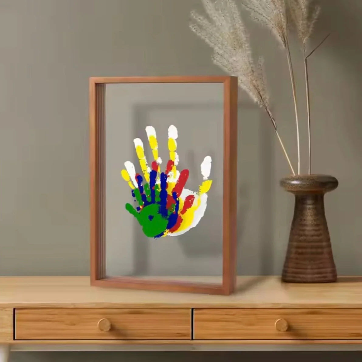 👶 Toddler Handprint Keepsake Frame – Capture Precious Memories Forever