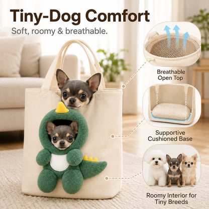 49% OFF | 🐶 💕Cute Pet Carrier Tote Bag - Adorable Small Dog & Cat Travel Bag with Safety Clip🐾