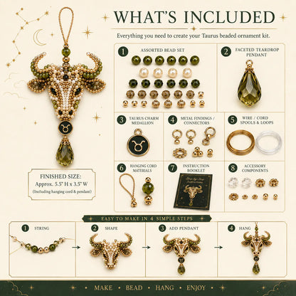 ✨ Zodiac Blessing Beaded Ornament DIY Kit