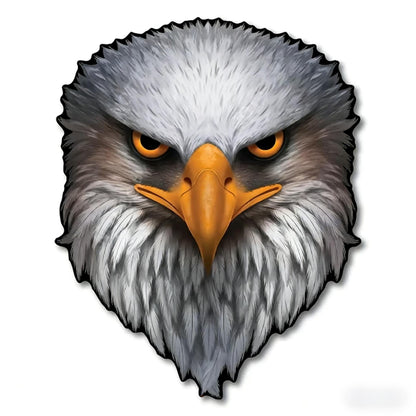 🦅 Reflective Eagle Eyes USA Flag Decal