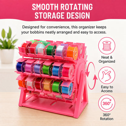 🔥Last Day 60% OFF✨ - 🧵Rotating Bobbin Thread Organizer