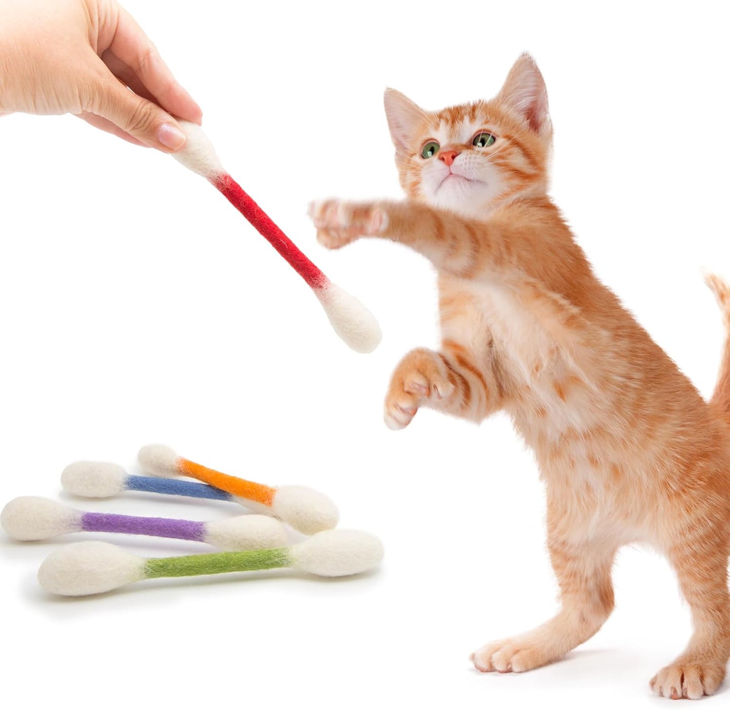 ❤️For happy, healthy, and active indoor cats🐱Swabs Large Size Cat Toys with Catnip 🔥🔥 Buy 2 Get 1 Free