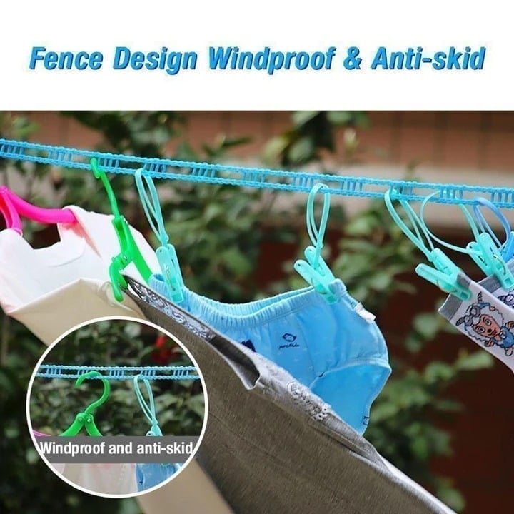 🔥Windproof Non-Slip Clothesline(32 ft)