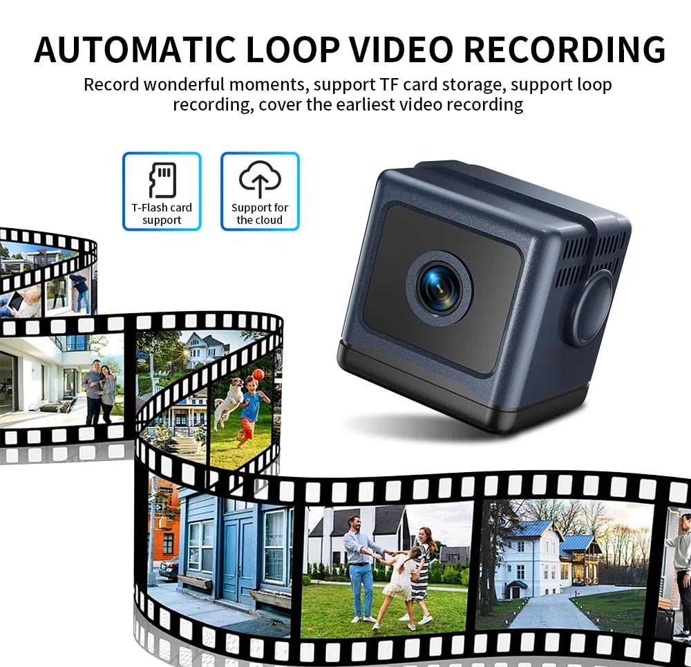 W03 Smart WiFi Security Camera – 1080P HD, Night Vision, Low Power