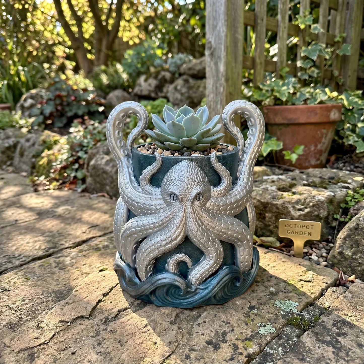 🥳3D Printed Kraken Planter – Octopus Planter with Tray🔥BUY 2 GET 10% OFF