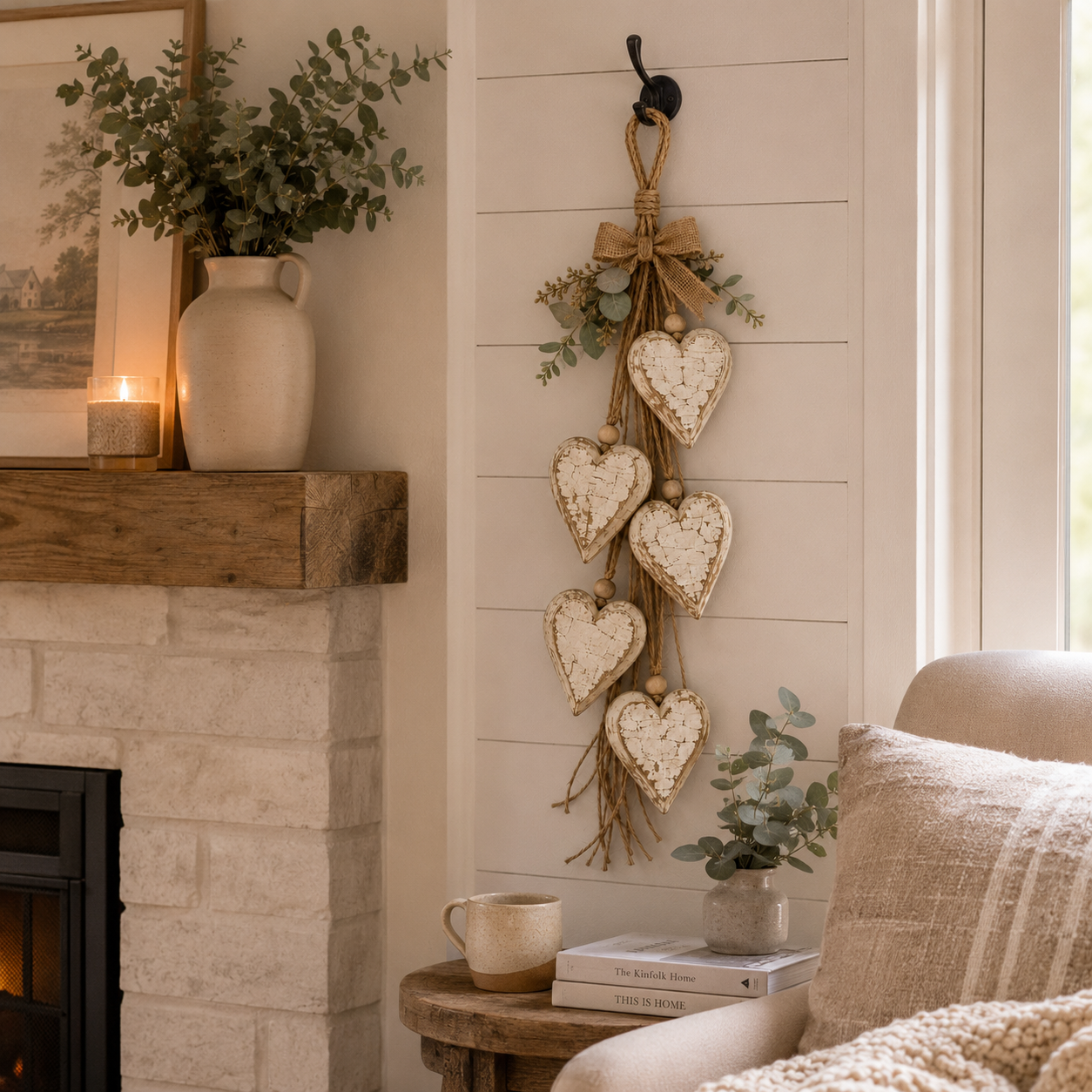 🤎 Hanging Heart Wall Decor - A Heartwarming Gift for Every Home