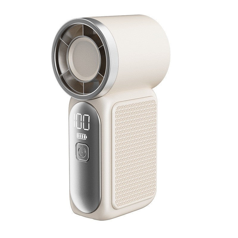 ✨ Mini Pocket Fan with LED Screen – Powerful Portable Cooling