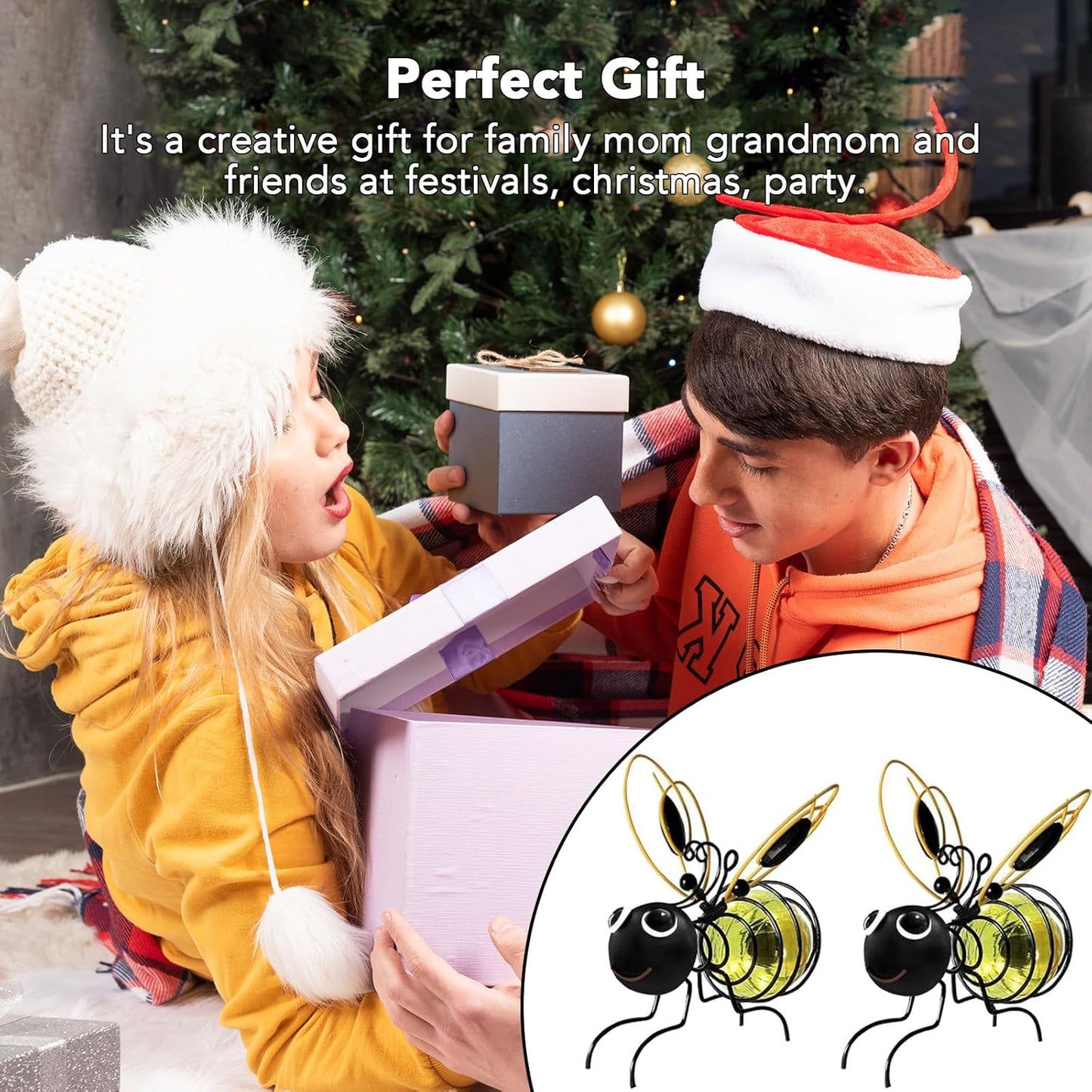 🏆 50K+ SOLD! Almost Gone-⚡🔥Outdoor Hanging Solar Bee Light