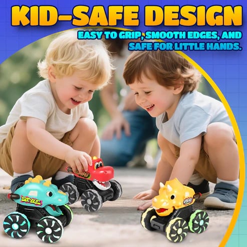🎁Dino Truck Toy with Motion Activated Light