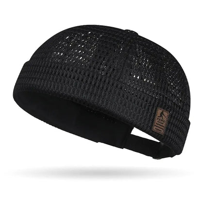 🏆Limited Time Sale 49% OFF🧢Men's Breathable Brimless Docker Hat – Lightweight Mesh Skull Cap for Summer Outdoor Wear