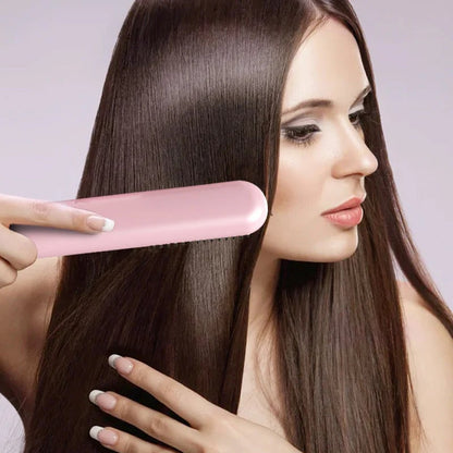 📢📢49% OFF !! ⏰ Cordless Ceramic Hair Straightening Brush
