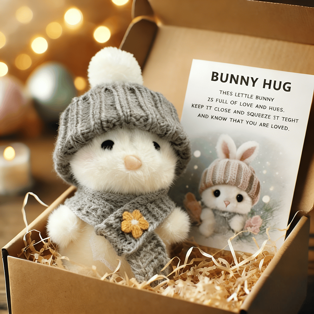 🎉Special Sale🐇Handmade Mini Bunny Hug Cute Easter Gift🎁 🔥🔥 Buy 2, Get 10% Off