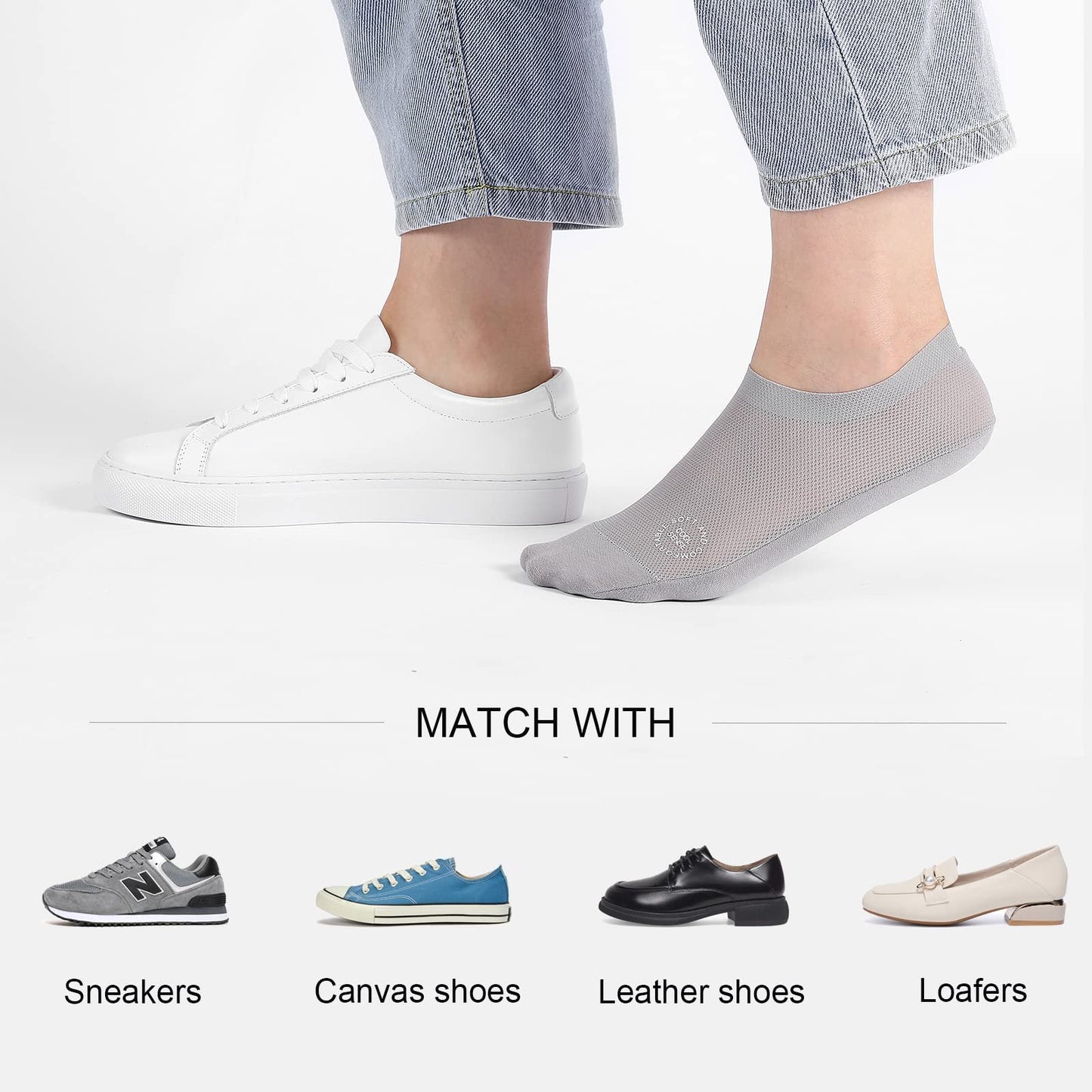 🔥Best-Selling Unisex Ultra-Thin Non-Slip No-Show Socks