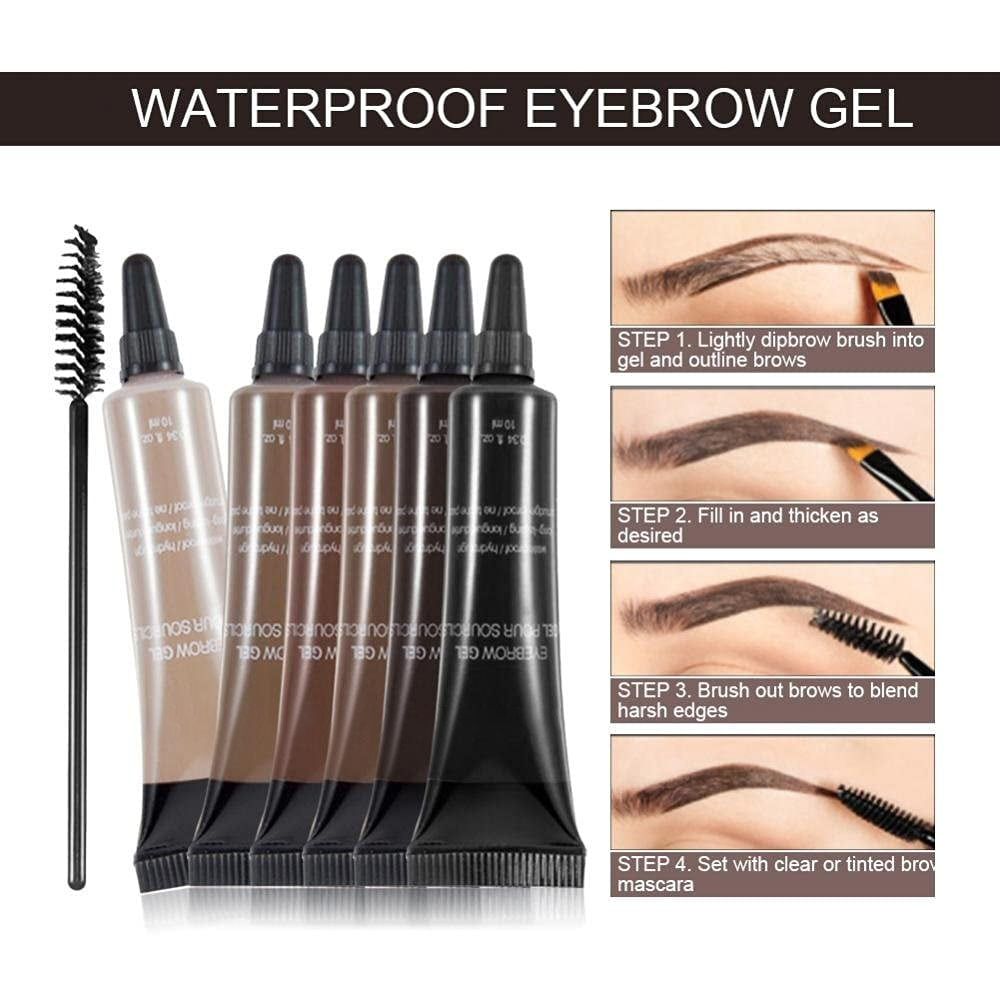 🔥Buy 1 Get 1 Free ⭐Long-lasting Waterproof Smudge-proof Liquid Eyebrow Gel/Tint (With Free Brush)