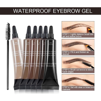 🔥Buy 1 Get 1 Free ⭐Long-lasting Waterproof Smudge-proof Liquid Eyebrow Gel/Tint (With Free Brush)