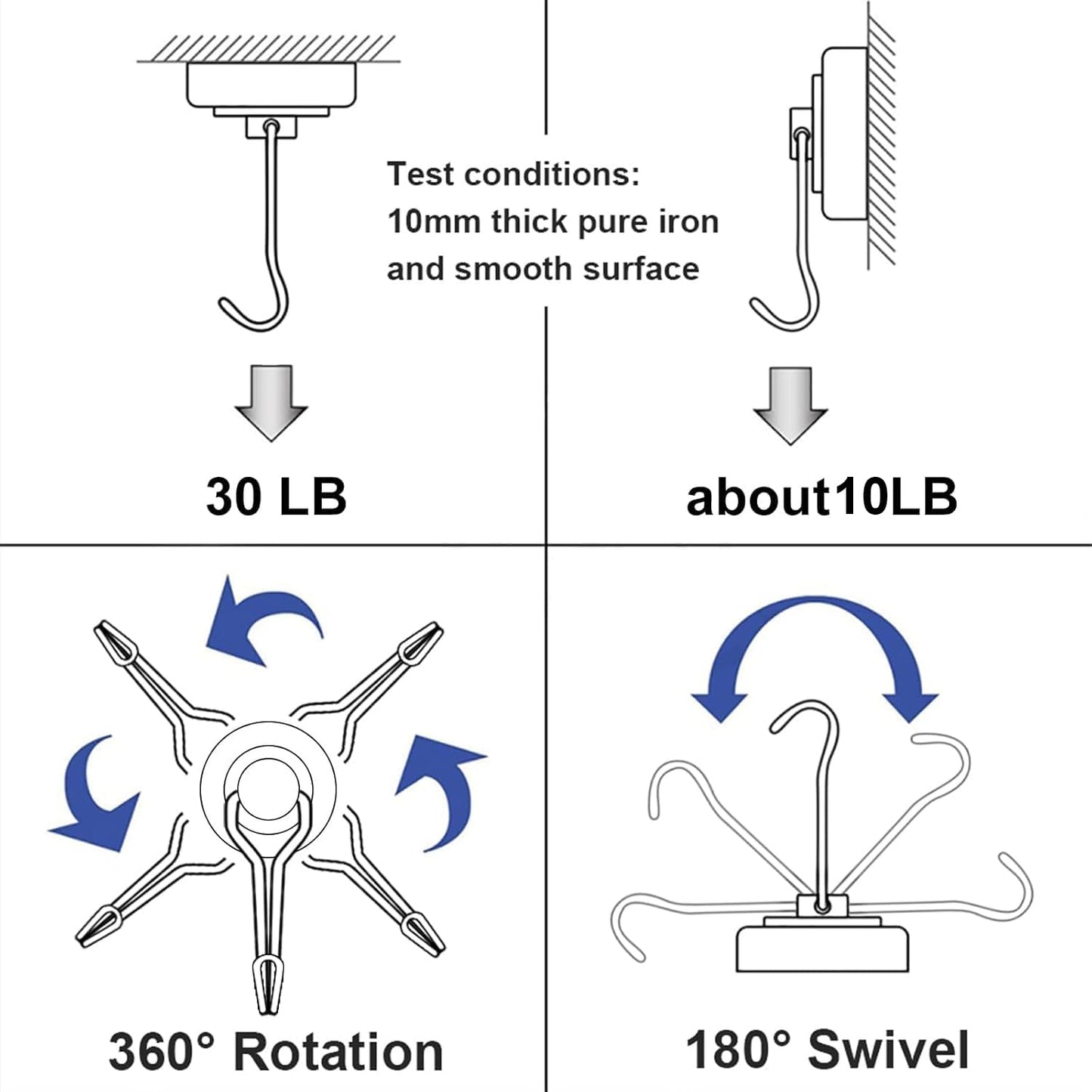 👍🔥Swivel Swing Magnetic Hooks👍🔥