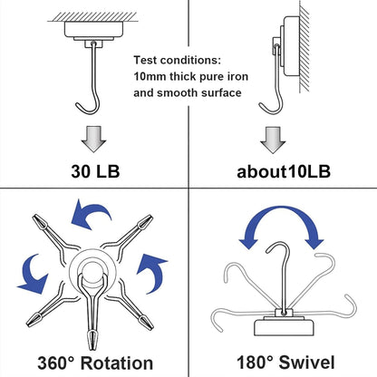 👍🔥Swivel Swing Magnetic Hooks👍🔥