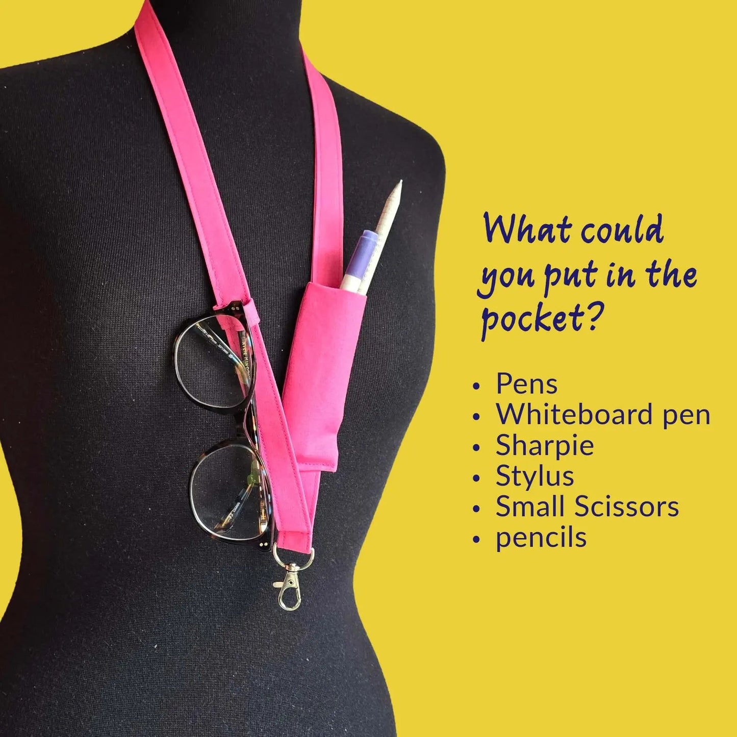 🔥LAST DAY 50% OFF - 👩‍🏫NEW UPGRADED Plain Fabric Pen Lanyards🥳Buy 2 Get 10% Off