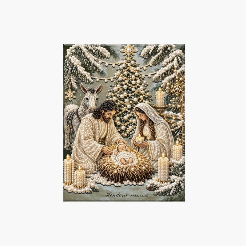 🎄 LAST DAY 49% OFF –🌟 Nativity Scene Diamond Painting Kit