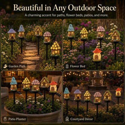 ✨️Solar Fairy-Tale Mushroom Cottage Garden Light