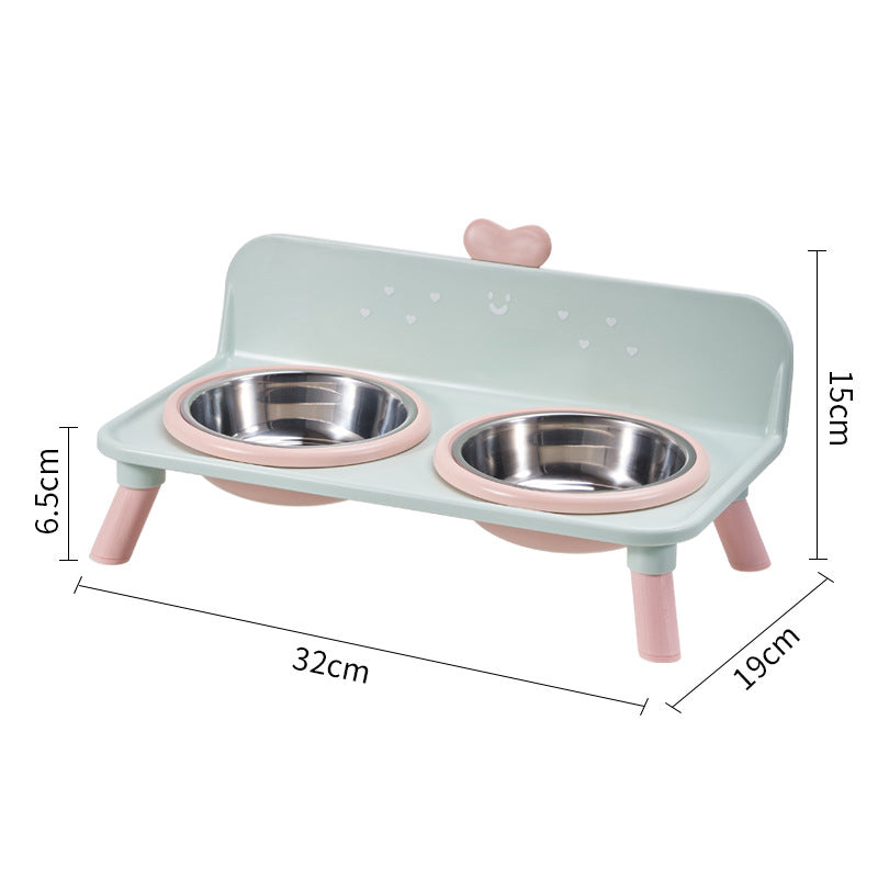 ⏰ Elevated Detachable Pet Double Bowls – Convenient & Pet-Friendly 🐾🥣