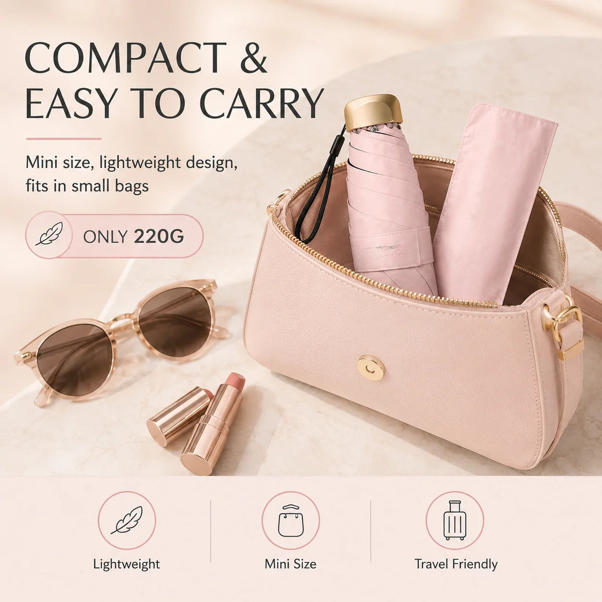 ✨ Say Goodbye to Bulky Umbrellas-Dual-Purpose Portable Capsule Umbrella