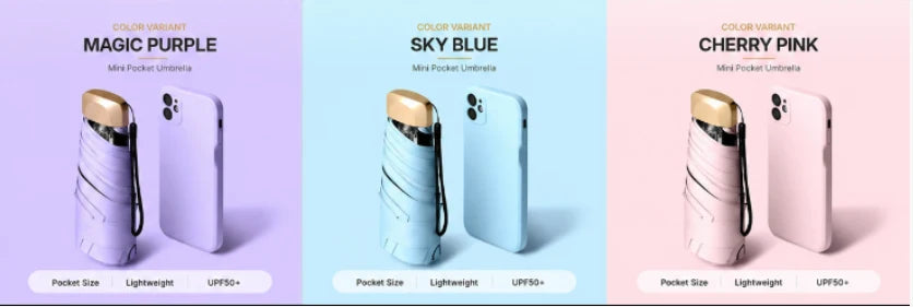 ✨ Say Goodbye to Bulky Umbrellas-Dual-Purpose Portable Capsule Umbrella