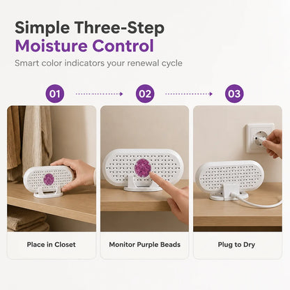 ⏳🔥LIMITED-TIME 50% OFF! ⏰Mini Reusable Household Dehumidifier.