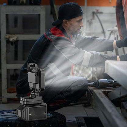⏳LIMITED TIME: 50% OFF!💡180° Rotatable LED Work Light – With Dual USB Power Bank Function – Rugged & Cordless – Universal Battery Compatibility – For Garage, Construction & Camping