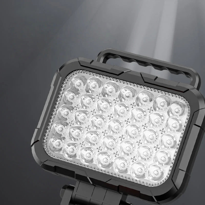 ⏳LIMITED TIME: 50% OFF!💡180° Rotatable LED Work Light – With Dual USB Power Bank Function – Rugged & Cordless – Universal Battery Compatibility – For Garage, Construction & Camping