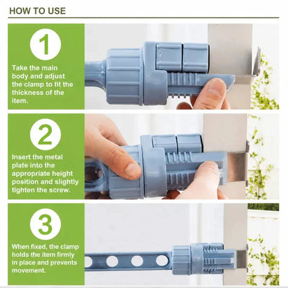 🪟Exclusive Web Deal - BUY 3 PAY 2🔧Space-Saving Window Drying Rack – No-Drill Twist Clamp Clothes Airer