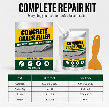 🛠️Waterproof Concrete Crack Filler for Indoor & Outdoor Use
