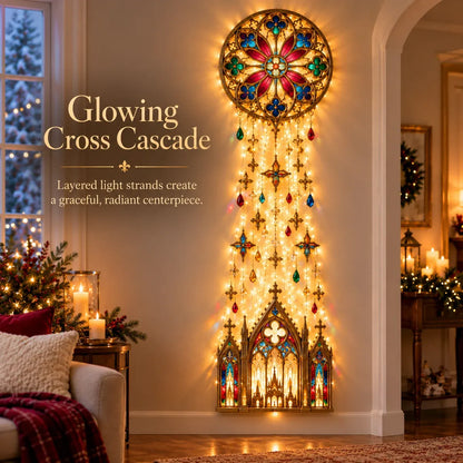 🔥😍Cathedral Grace Stained Glass Cascade Wall Light