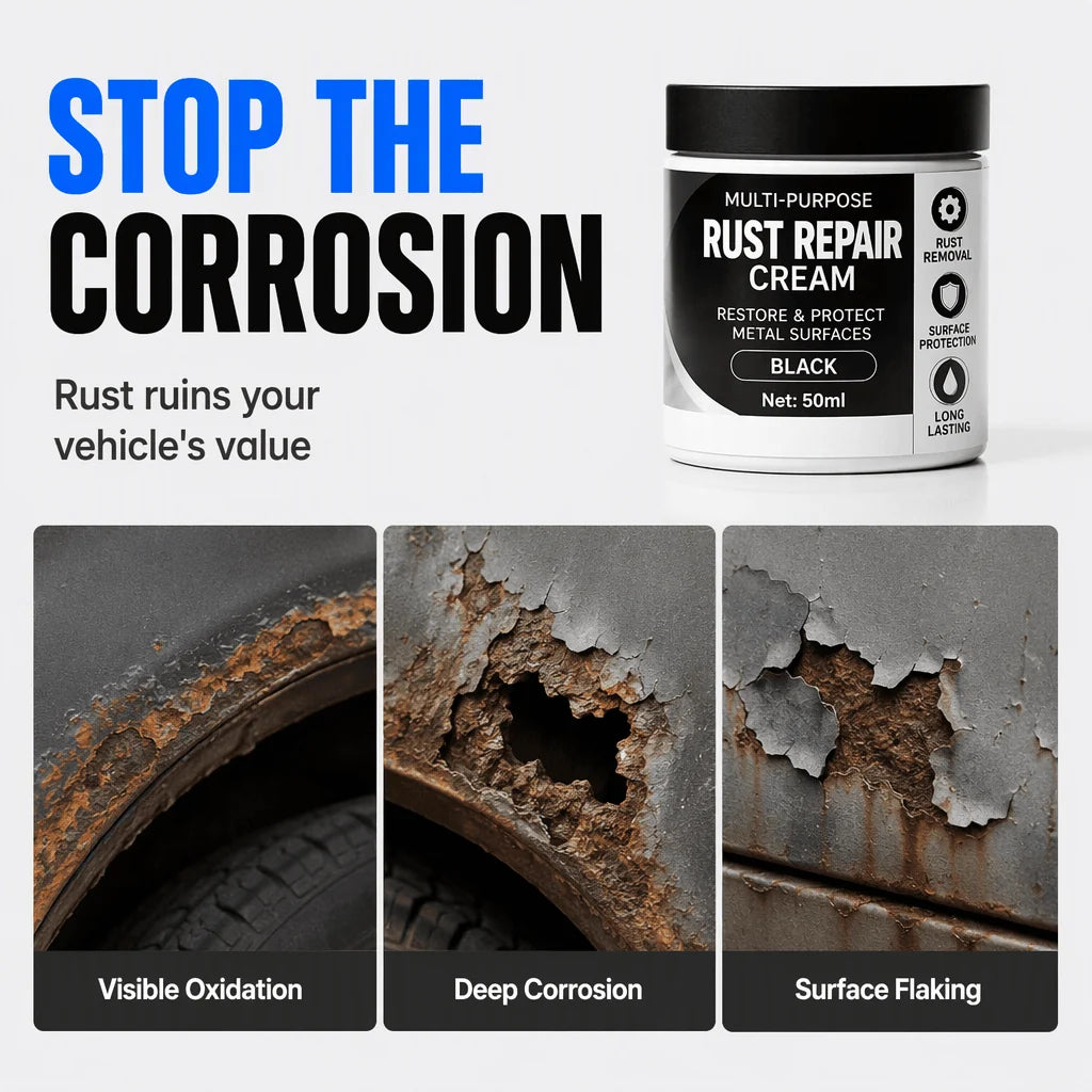 Multi-Purpose Rust Repair Cream for Cars & Household Metal