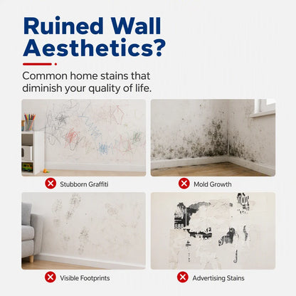 🥳2026 HOT SALE🥳💞50K+ SOLD! 🥩🍴 !All-in-One Wall Repair Paste with Roller Brush
