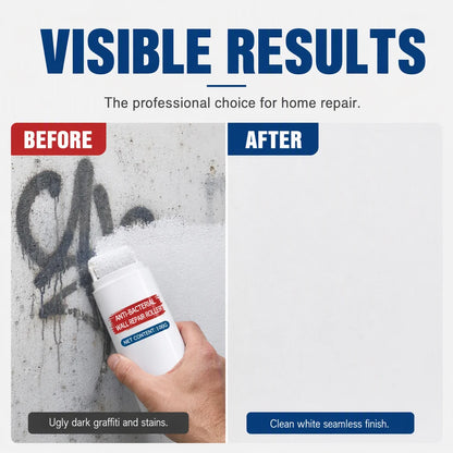 🥳2026 HOT SALE🥳💞50K+ SOLD! 🥩🍴 !All-in-One Wall Repair Paste with Roller Brush