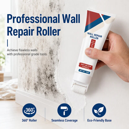 🥳2026 HOT SALE🥳💞50K+ SOLD! 🥩🍴 !All-in-One Wall Repair Paste with Roller Brush