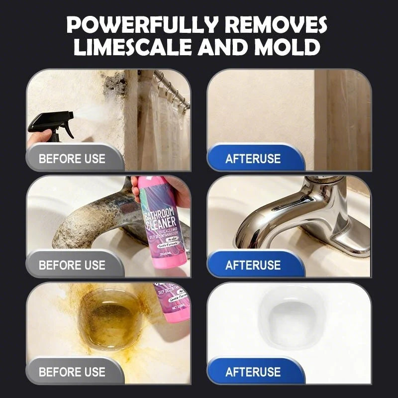✨ Bathroom Cleaner: Sparkle in Seconds, No Harsh Fumes✨