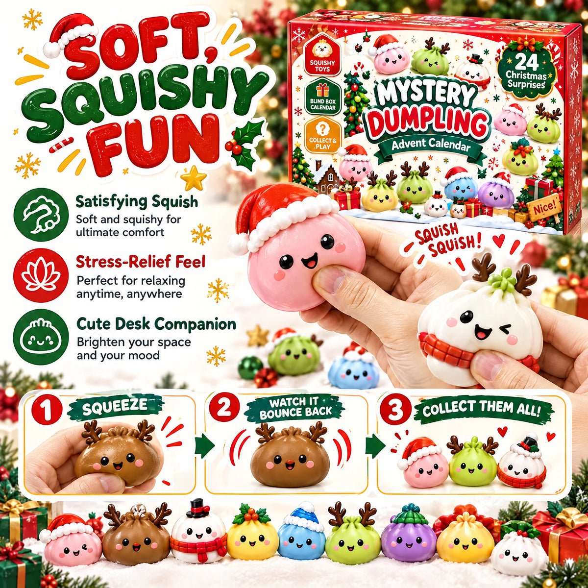 2026 Dumpling Squishy Advent Calendar