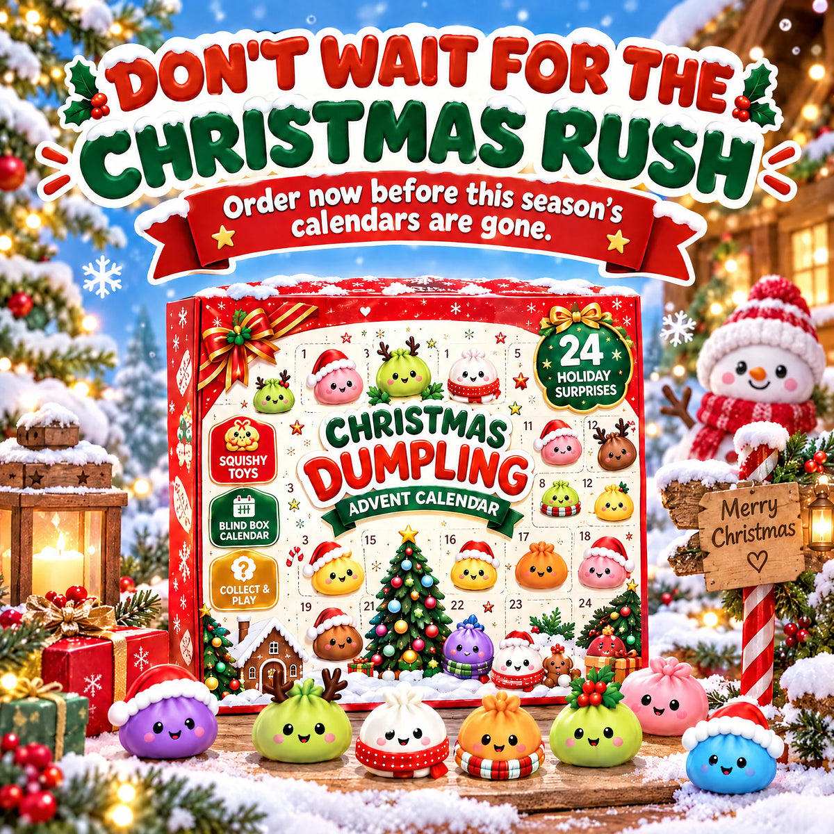 2026 Dumpling Squishy Advent Calendar