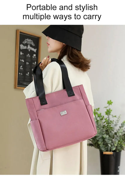 🔥Large Capacity Water Repellent Multi Pocket Nylon Shoulder Bag👜