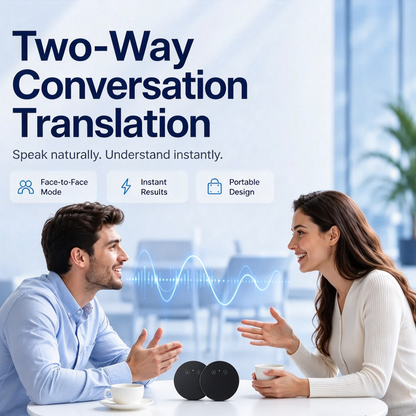 🔥LAST DAY 49% OFF🔥AI Language Translator Device – Real-Time Two-Way Voice Translator with Multi-Language Support