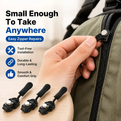 Zip Rescue Kit 🔧 15-Piece Universal Instant Zipper Fix in 3 Sizes