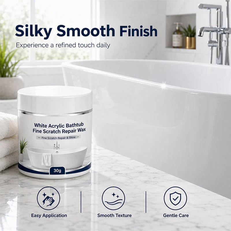 White Acrylic Bathtub Fine Scratch Repair Wax