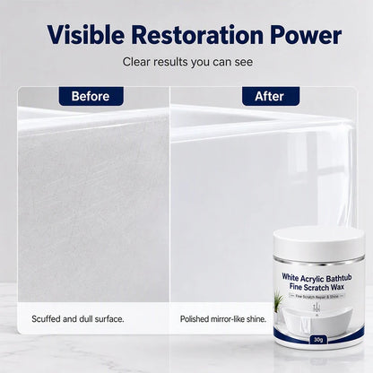 White Acrylic Bathtub Fine Scratch Repair Wax
