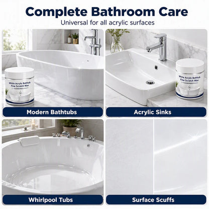White Acrylic Bathtub Fine Scratch Repair Wax