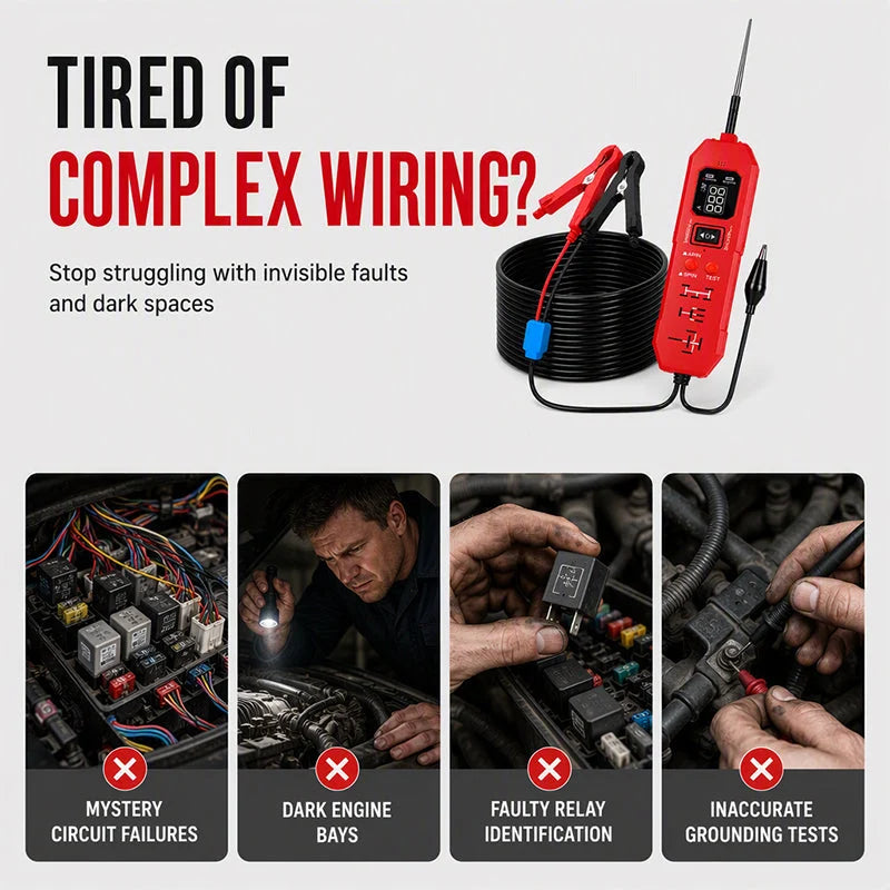🔥2026 New Upgrade ＆ Hot Sale🔥 2-in-1 Automotive Circuit & Relay Tester – Digital Display ✨