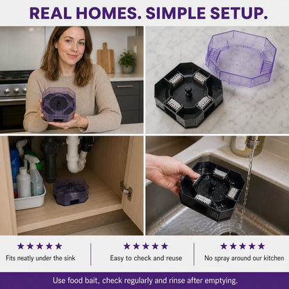 🪳✨ Reusable No-Spray Roach Trap – Chemical-Free, Washable & Easy to Reuse 🏠♻️