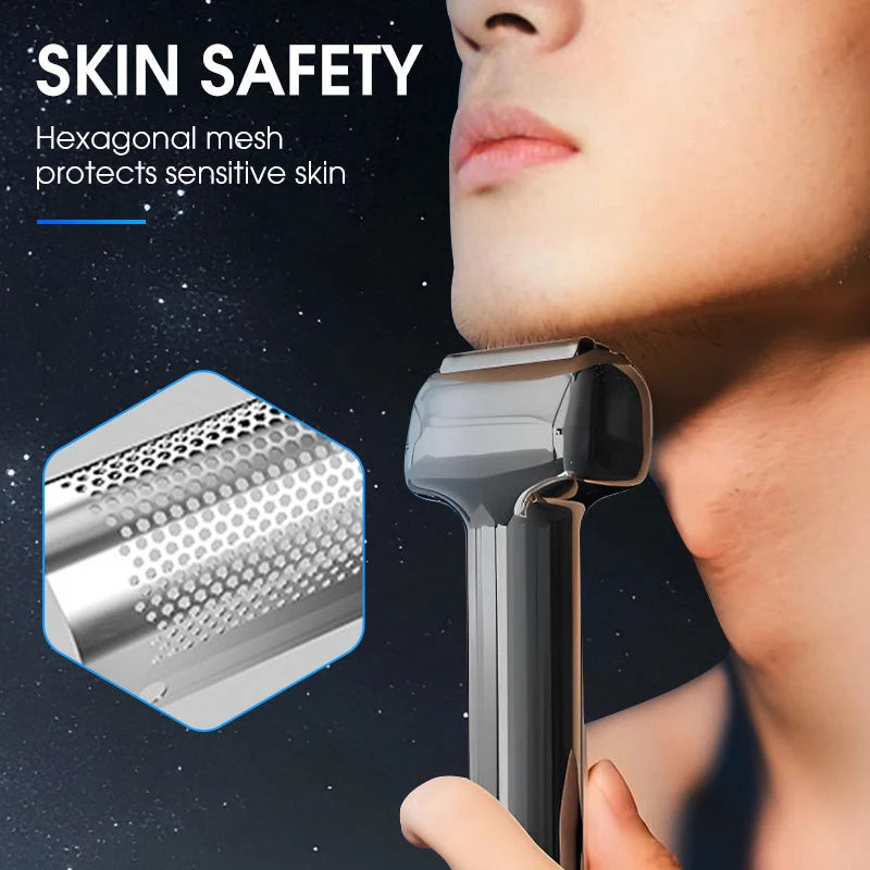 🪒men's Rechargeable Foil Electric Shaver ⚡🧔– Efficient Close Shaving, Cordless Portable Wet & Dry Beard Razor For Daily Grooming