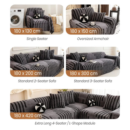 🔥50% OFF Sale!🔥🛋️ Cover Scratches & Add Warmth – Soft Plush Sofa Protector That Stays Put. Pet-Friendly & Durable
